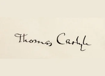 Signature de Thomas Carlyle